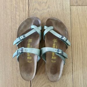 Birkenstock Mayari metallic Cross-Strap Sandals